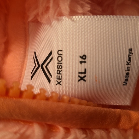 XERSION BRAND GIRLS PINK HOODED ZIPPERED JACKET SIZE XL 16 - Picture 4 of 11